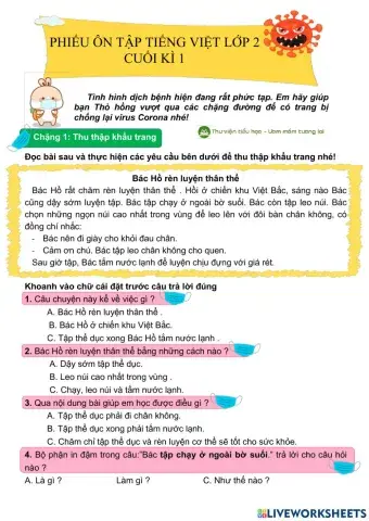 Tiếng việt cuối học kì 1