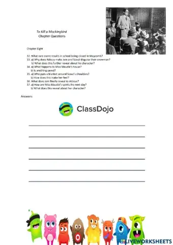 To kill a mocking bird chapter 8