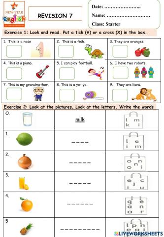 Starters3A- Review 7