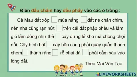 Tuần 18-Tiết 4-Điền dấu chấm, dấu phẩy