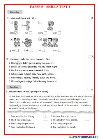 Fafse 5-Skills Test 2