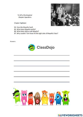 To kill a mockingbird chapter 18