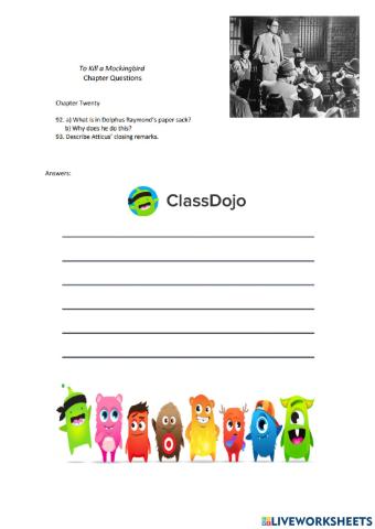 To kill a mockingbird chapter 20