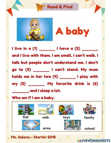 Starters 2018 - Test 9.3 - Reading & Writing - Part 4