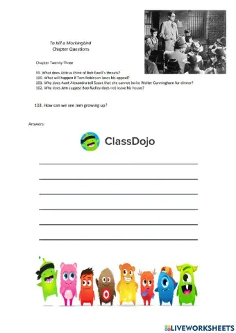 To kill a mockingbird chapter 23