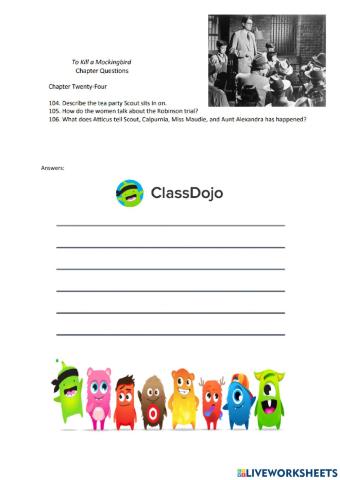 To kill a mockingbird chapter 24