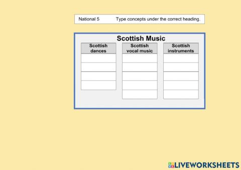 National 5 Music: Scottish music 1B