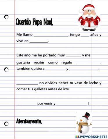 Carta a Papá Noel