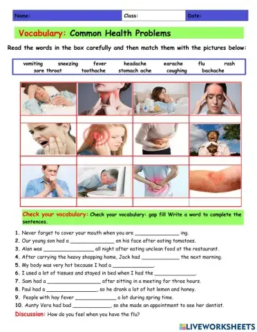 vocabulary-common-health-problems-information-gap-activities-picture-dictionaries-133923