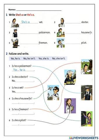 Jobs and occupations