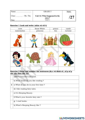 English 5 unit 14 test 1