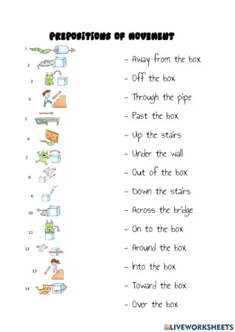 Prepositions of movement