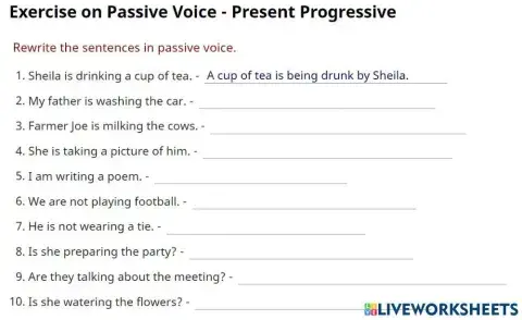 T2 - unit 9 - present continuous passive