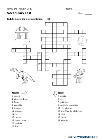 FF4 Unit3 VOCABULARY Test