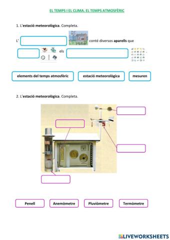 El temps i el clima. El temps atmosfèric 4