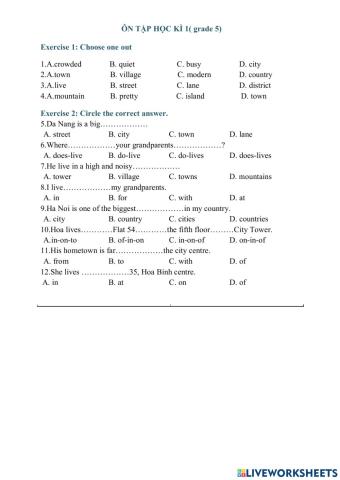 Review the first term