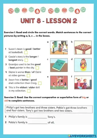 BEP4 - U8L2 - Comparison