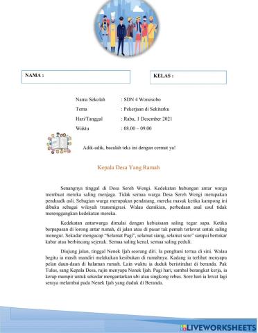 Pekerjaan di Sekitarku