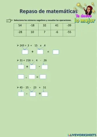 Repaso de matemáticas