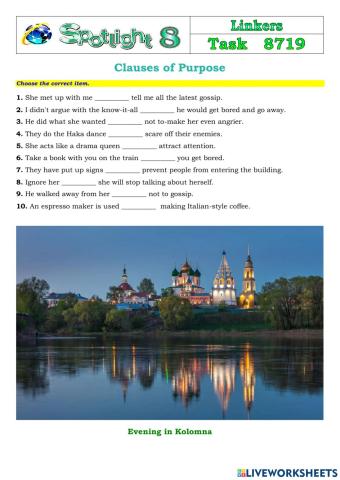 Spotlight 8 Task 8719