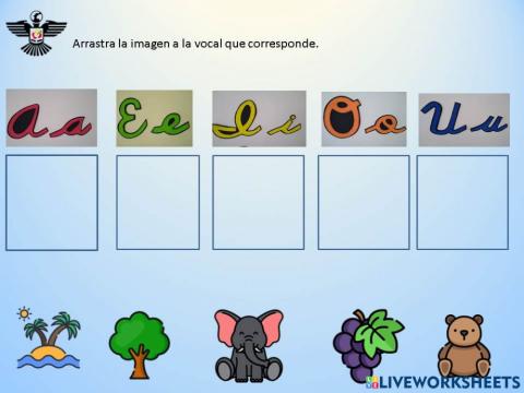 Ficha arrastre a la vocal