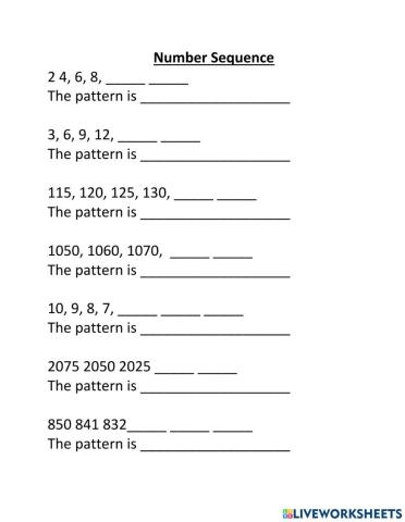 Number sequence