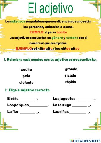 Adjetivo calificativo