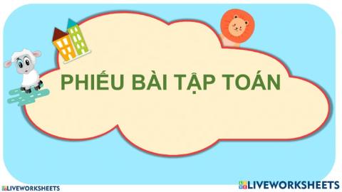 Phiếu bài tập Toán tuần 13