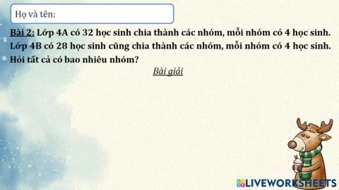 Chia một tổng cho một số