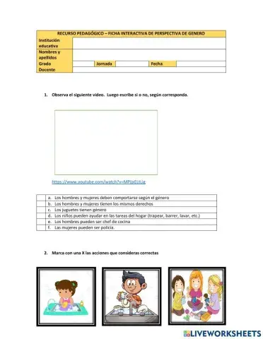 Igualdad y equidad de género