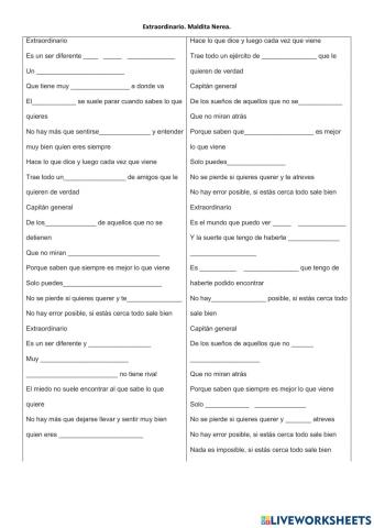 Extraordinario. Maldita Nerea