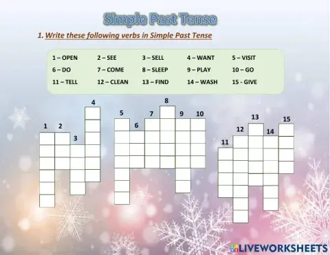 Regular and Irregular verbs