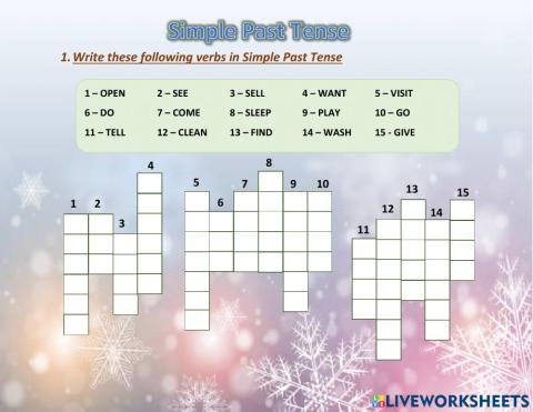 Regular and Irregular verbs