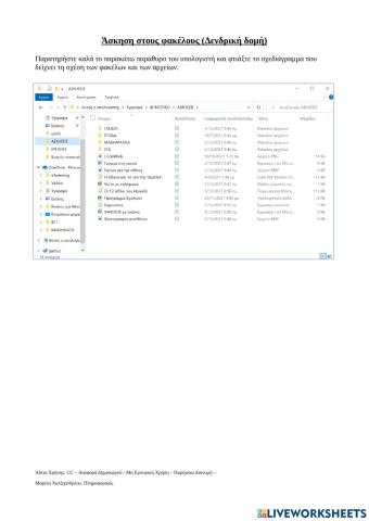 Φάκελοι (δενδρική δομή)