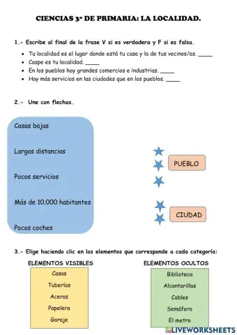 La localidad tercero