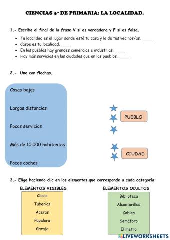 La localidad tercero