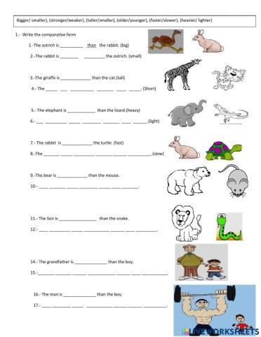 Comparative of short adj