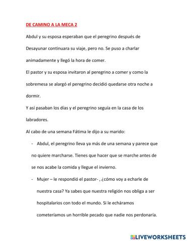 De camino a la meca 2