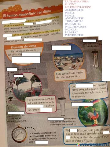 El temps atmosféric i el clima
