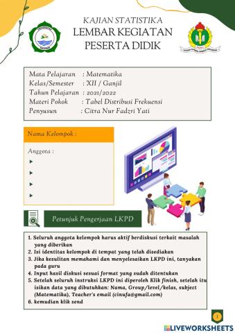 LKPD Tabel Distribusi Frekuensi