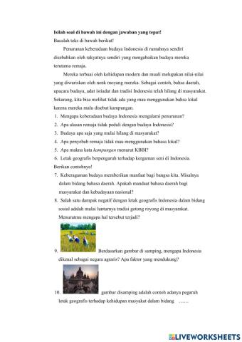 Penilaian Evaluasi Tema 5 Sub Tema 3 Pmbelajarn 2