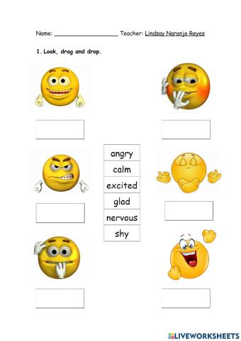 Adjectives: feelings