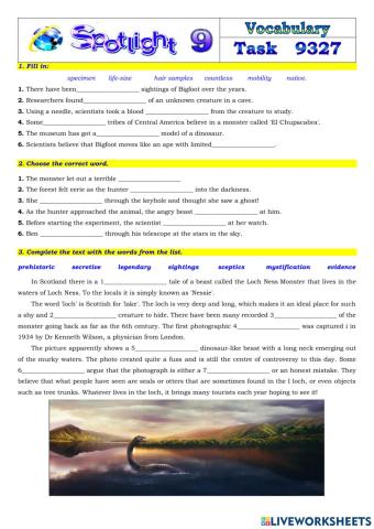 Spotlight 9 Task 9327