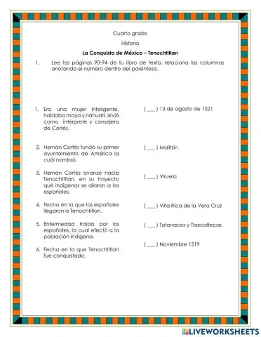 La Conquista de México - Tenochtitlan