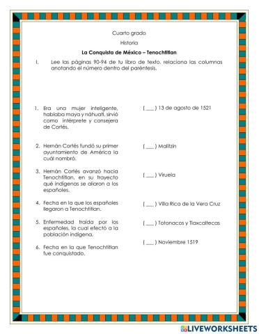 La Conquista de México - Tenochtitlan