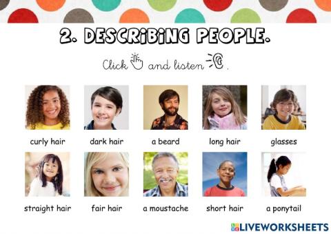 Tiger 4. Describing people. 