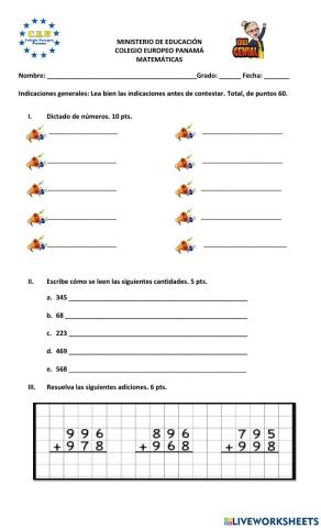 Operaciones combinadas