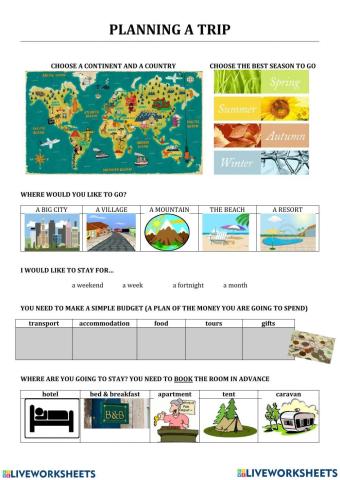 Planning a trip