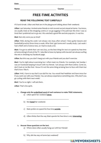 Free-time Activities