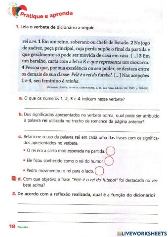 Livro de língua portuguesa